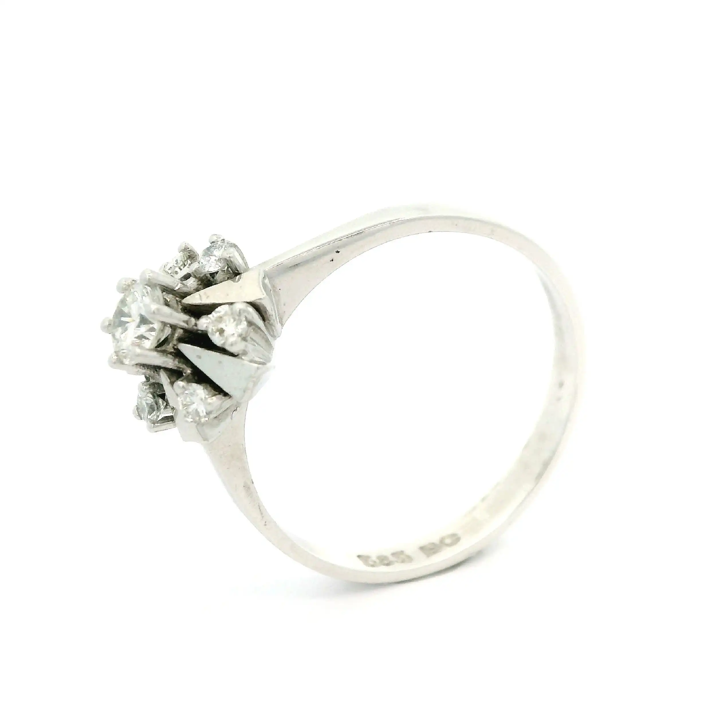 Ring Weißgold mit Brillanten Ring Weißgold mit Brillanten