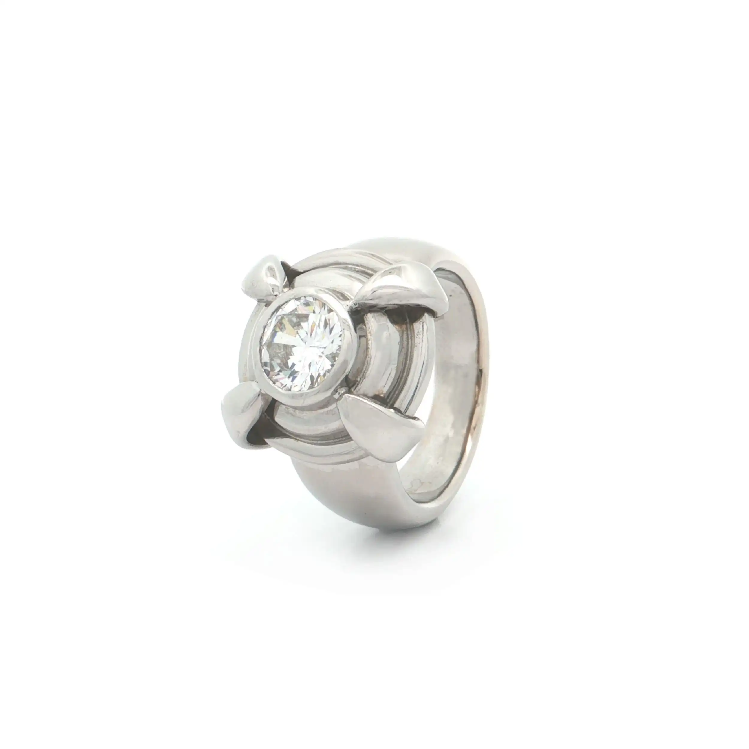 Ring Weißgold mit Zirkonia Ring Weißgold mit Zirkonia