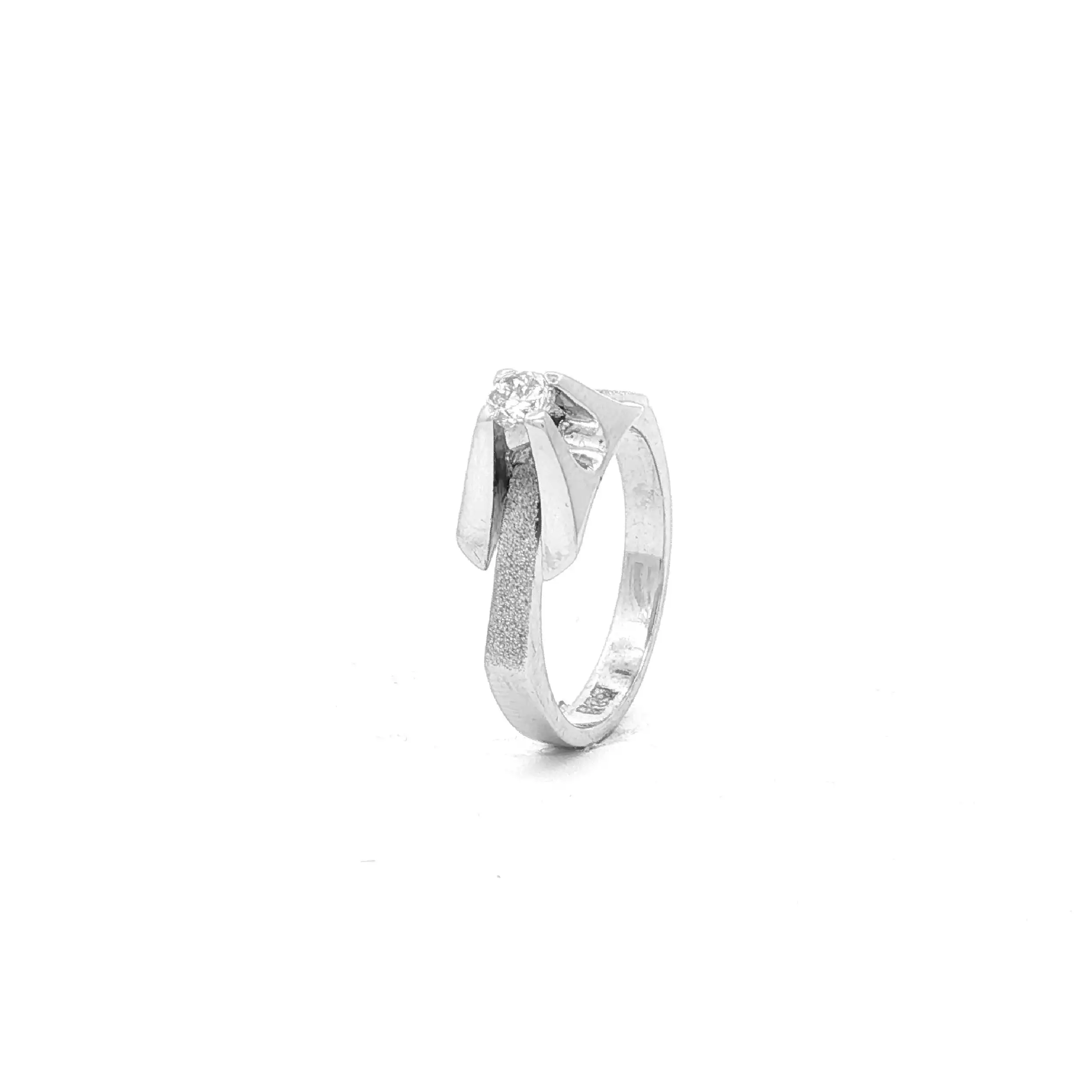 Ring Weißgold mit Brillant Solitär