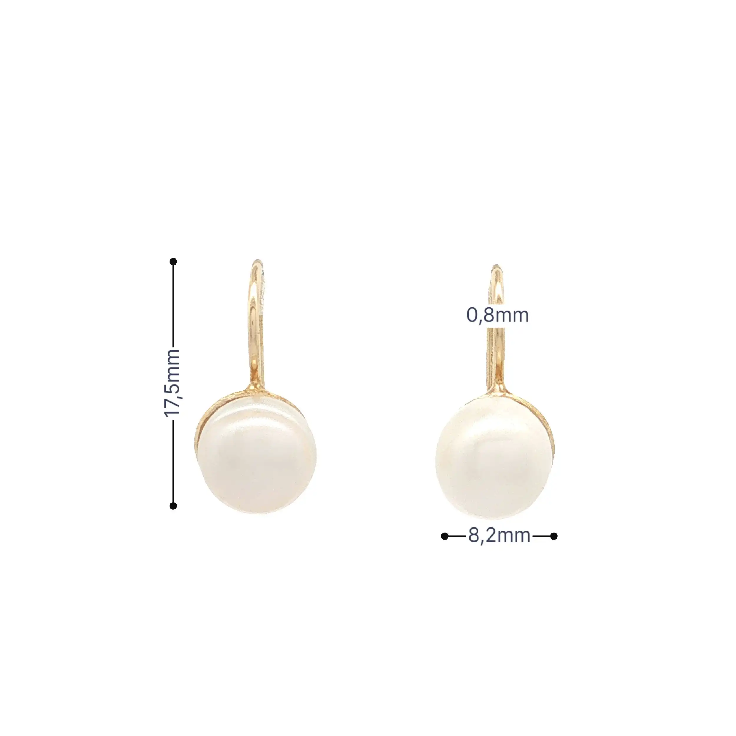 Ohrhänger Gelbgold mit Perlen Ohrhänger Gelbgold mit Perlen