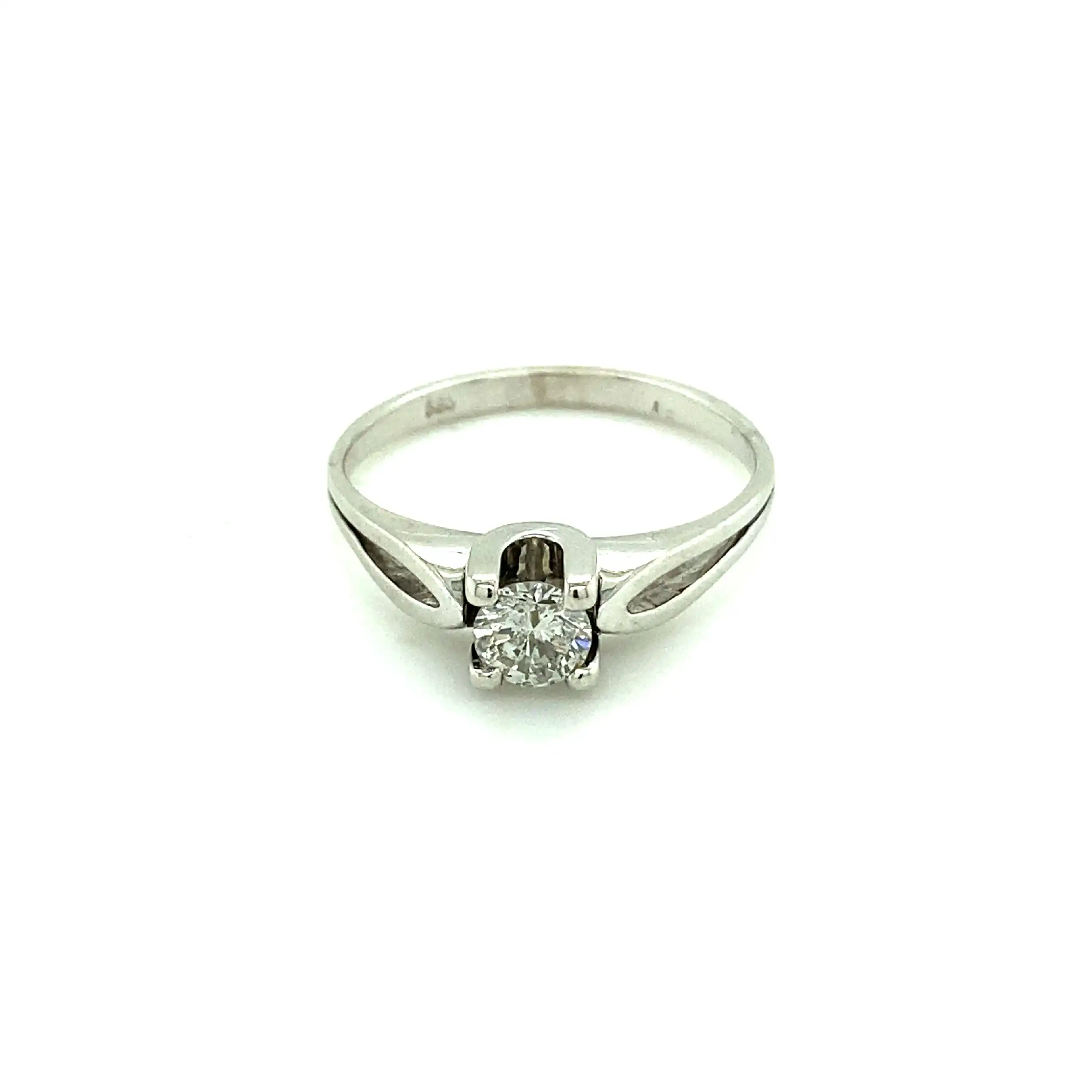 Ring Weißgold mit Brillant Solitär