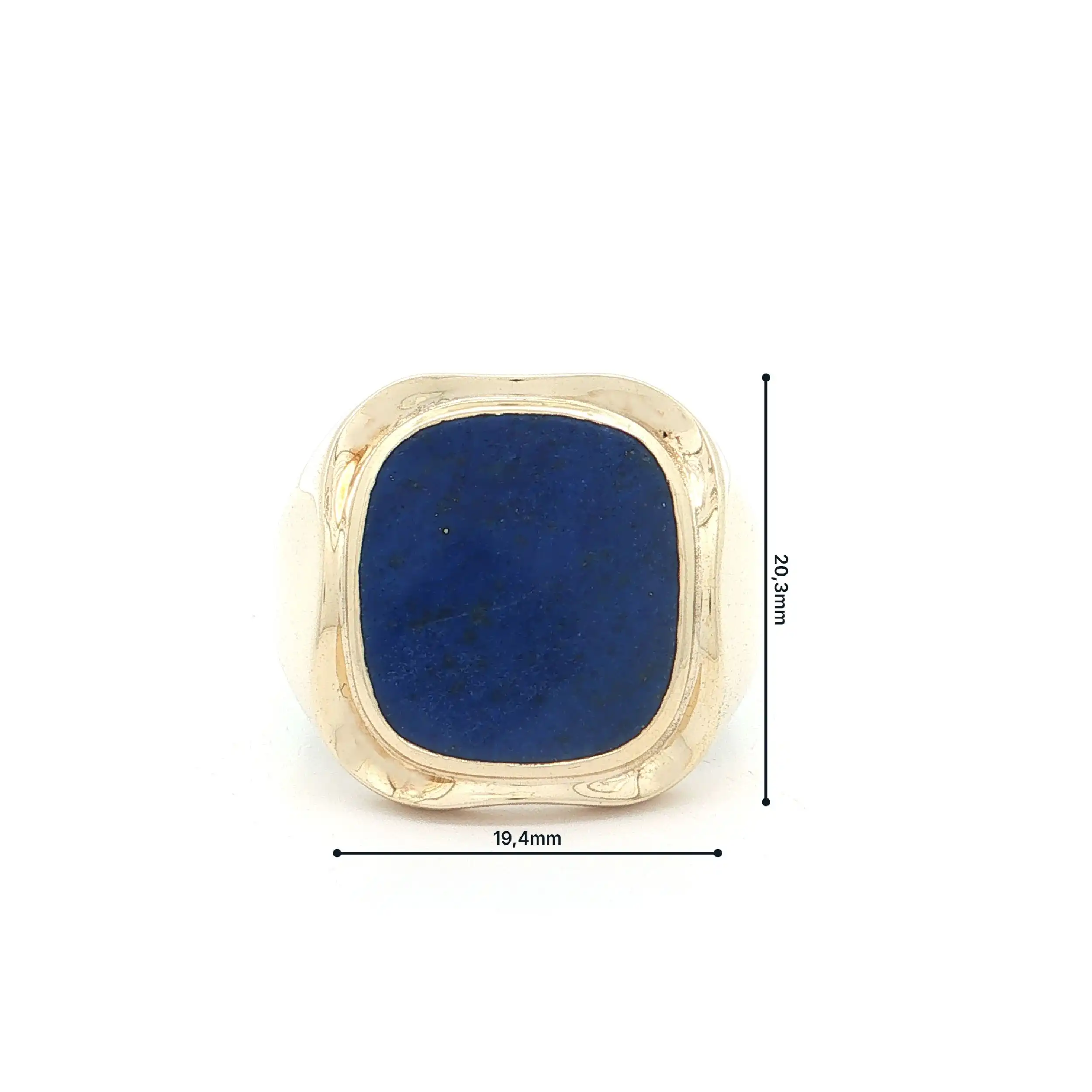 Ring Gelbgold mit Lapislazuli