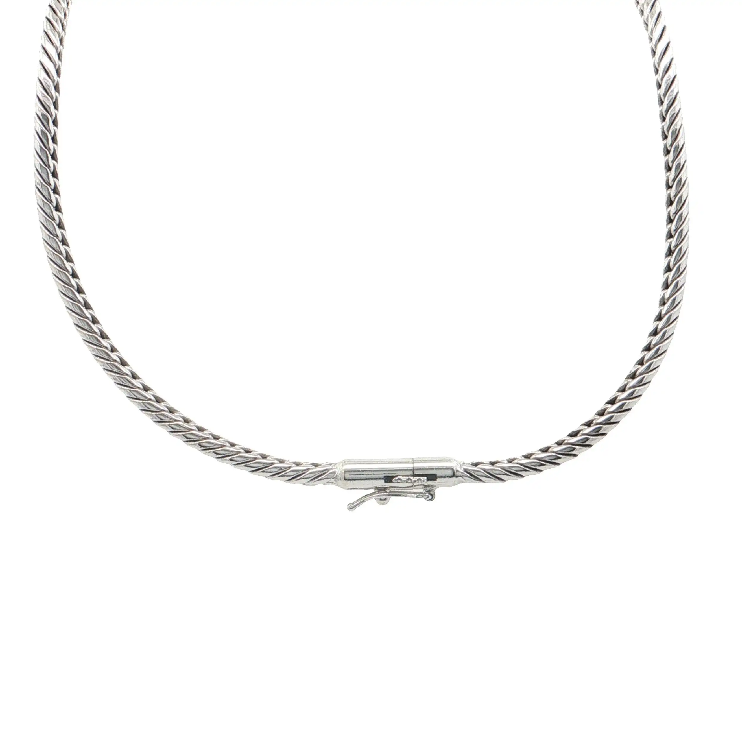 Collier Bicolor mit Saphiren und Brillanten Collier Bicolor mit Saphiren und Brillanten