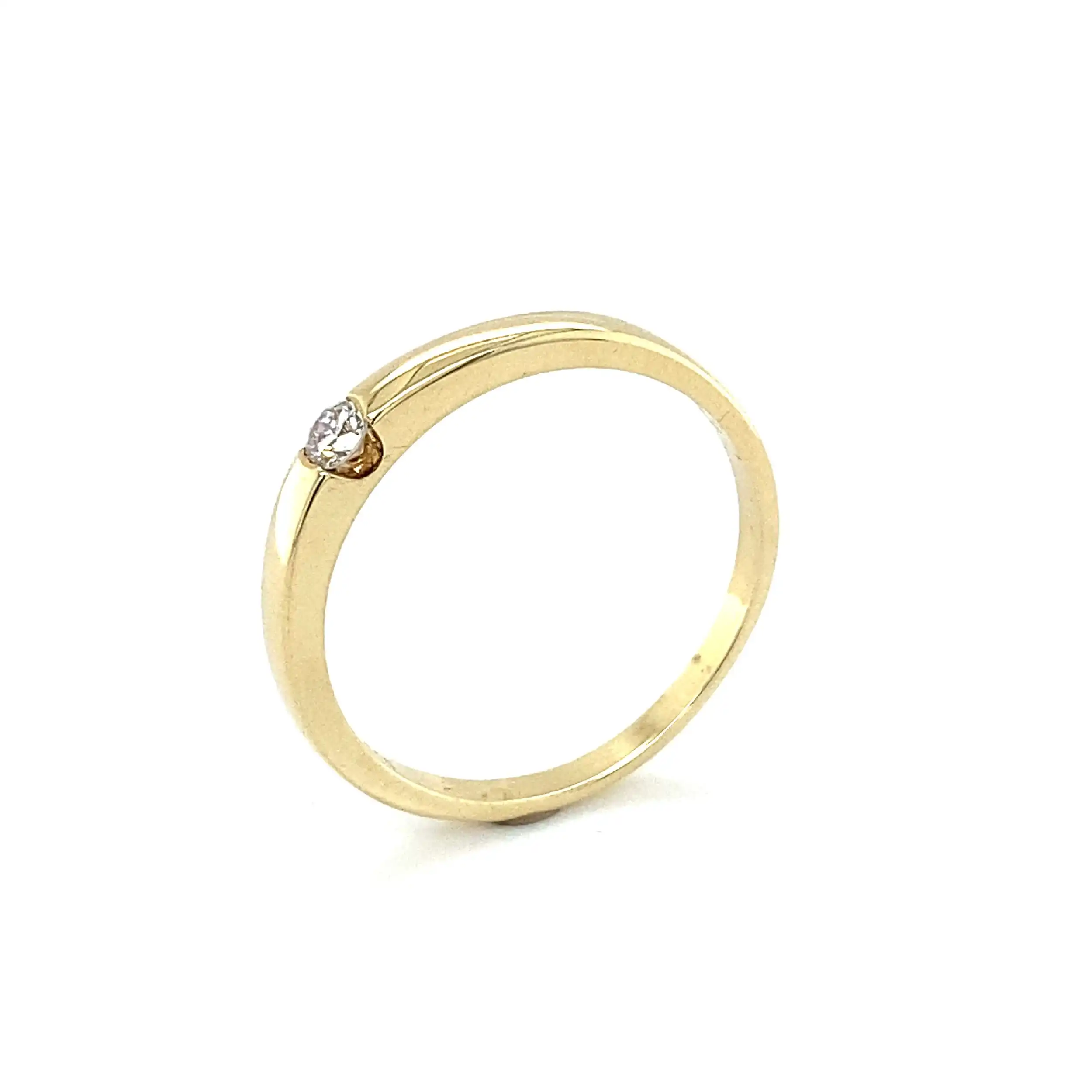 Ring Gelbgold mit Brillant Ring Gelbgold mit Brillant