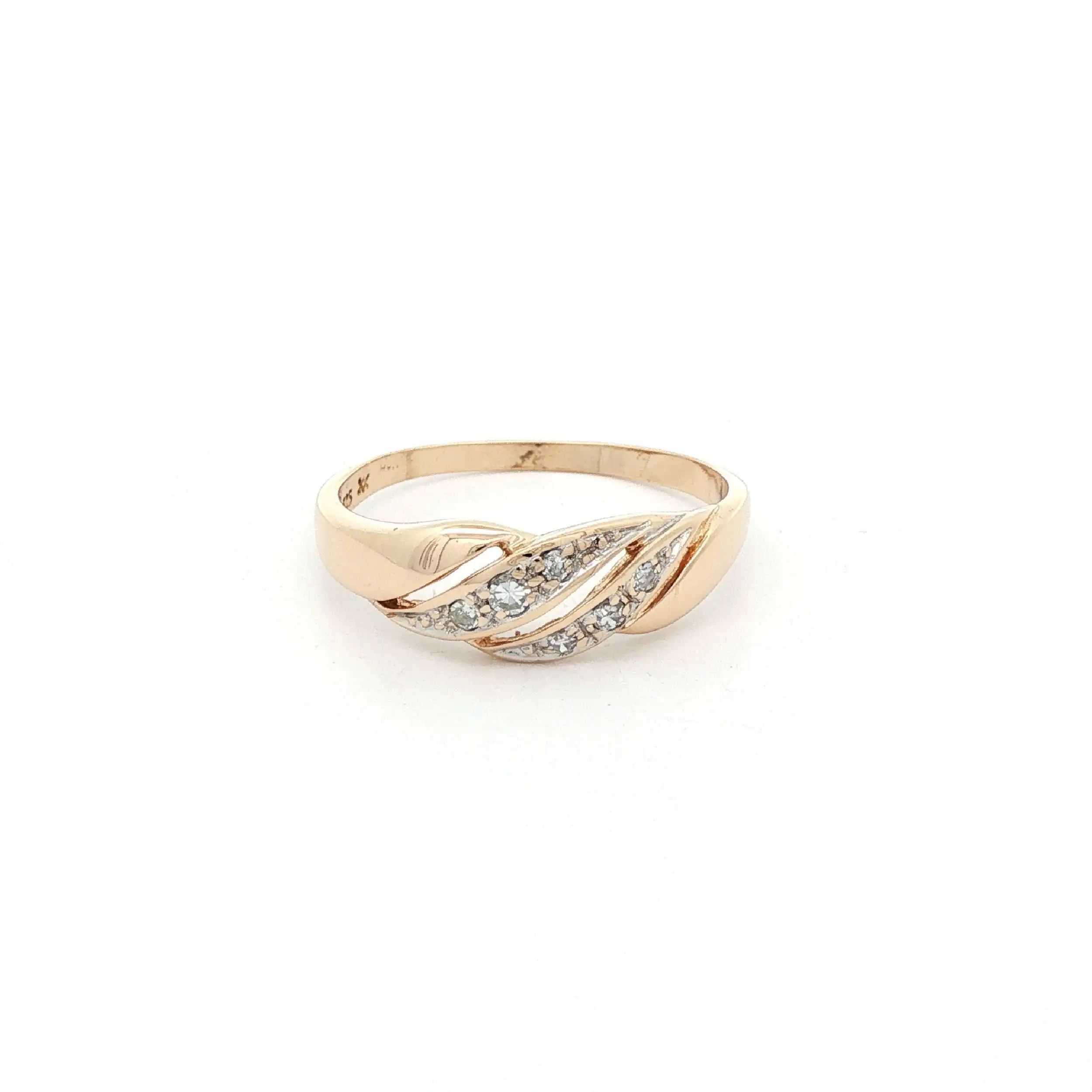 Ring Gelbgold mit Diamanten