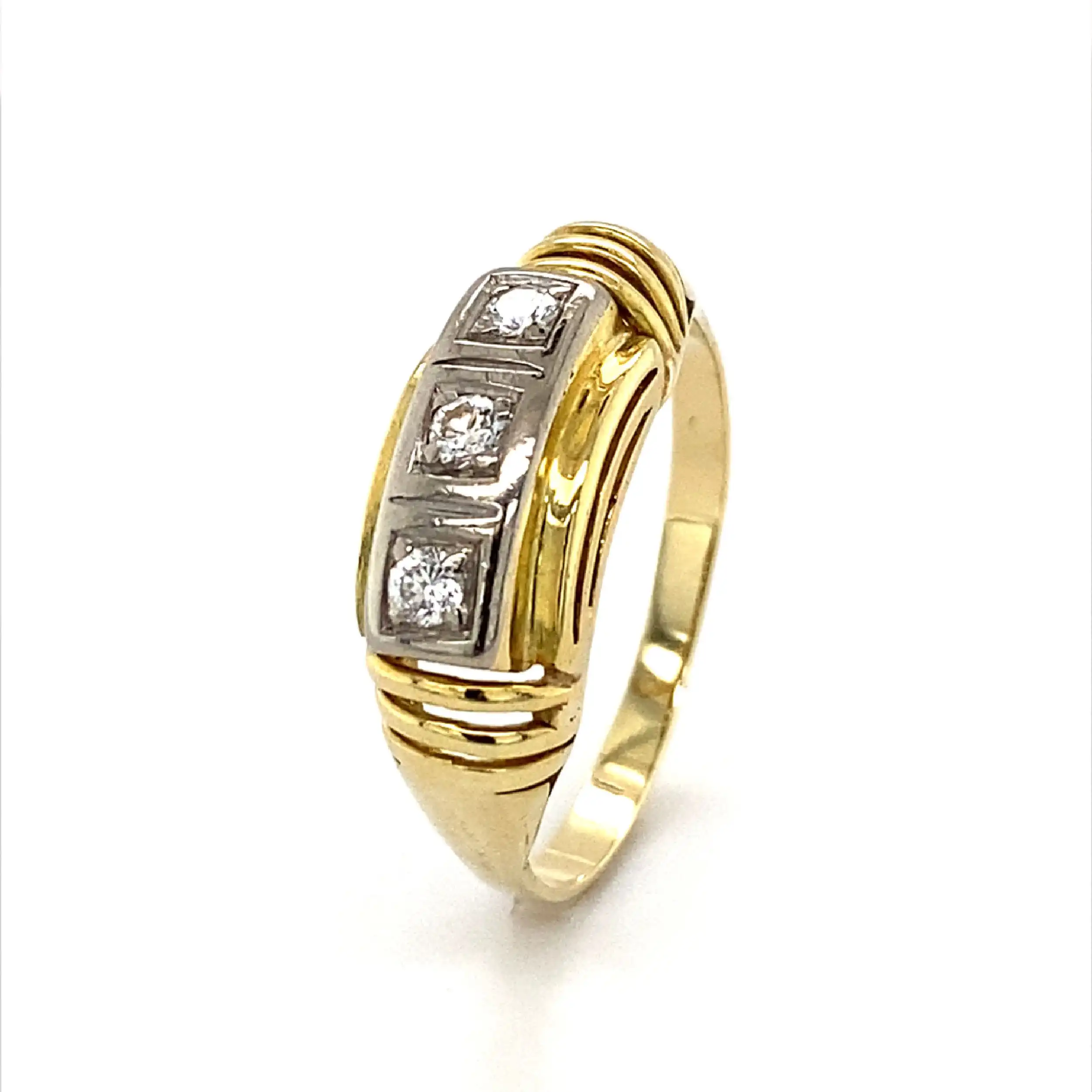 Ring Bicolor mit Brillanten Ring Bicolor mit Brillanten