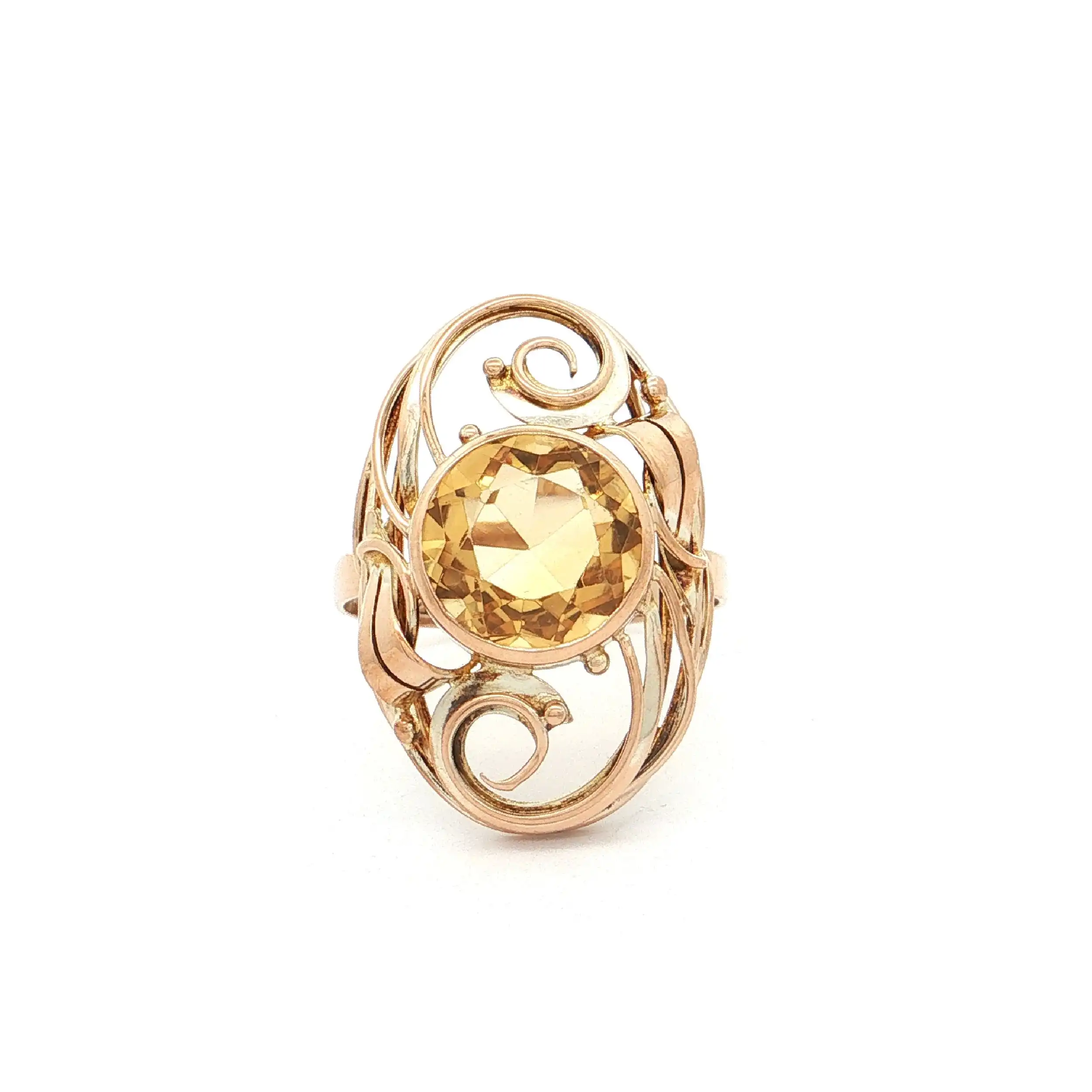 Ring Gelbgold mit Citrin Ring Gelbgold mit Citrin
