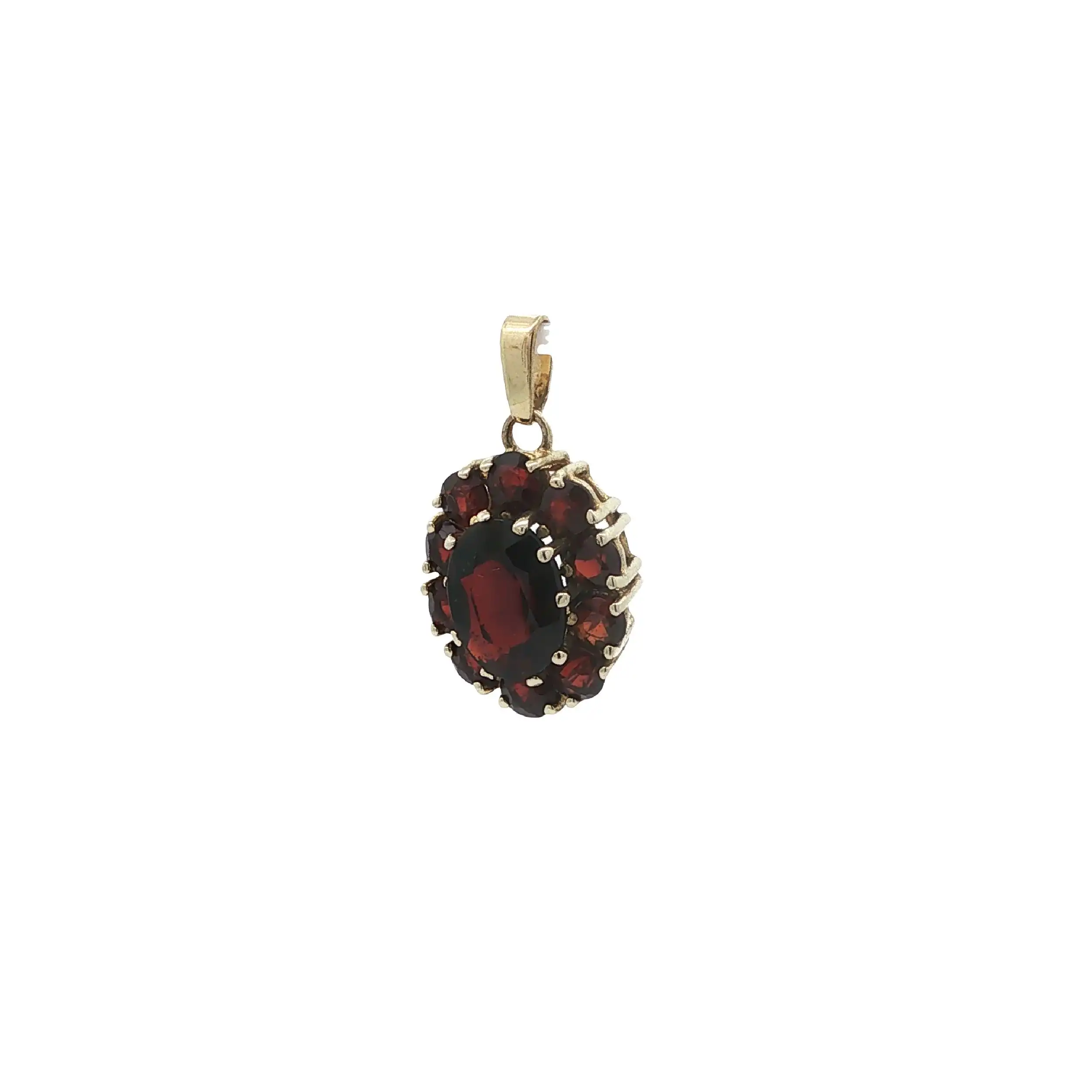 Anhänger Gelbgold mit Granat Anhänger Gelbgold mit Granat