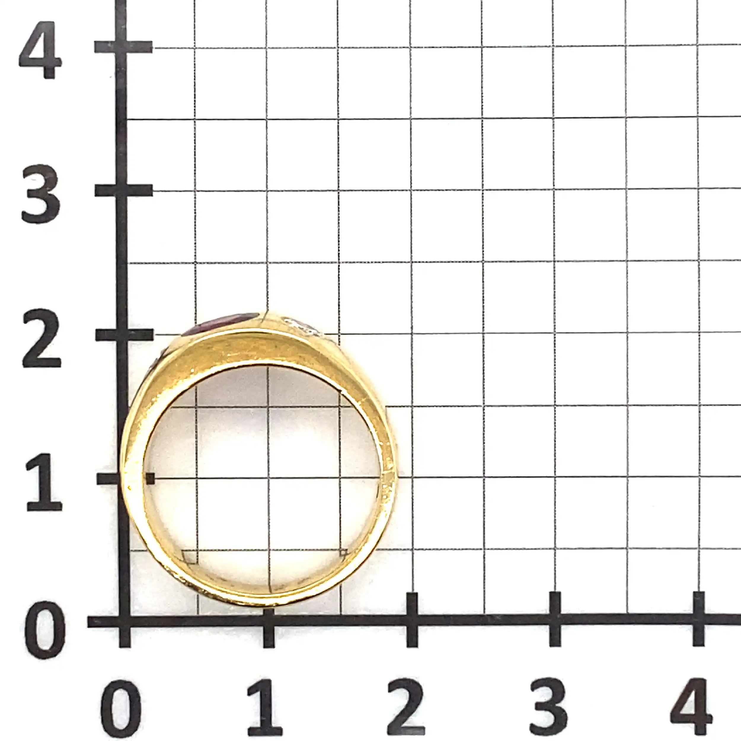 Ring Gelbgold mit Rubin und Brillanten Ring Gelbgold mit Rubin und Brillanten
