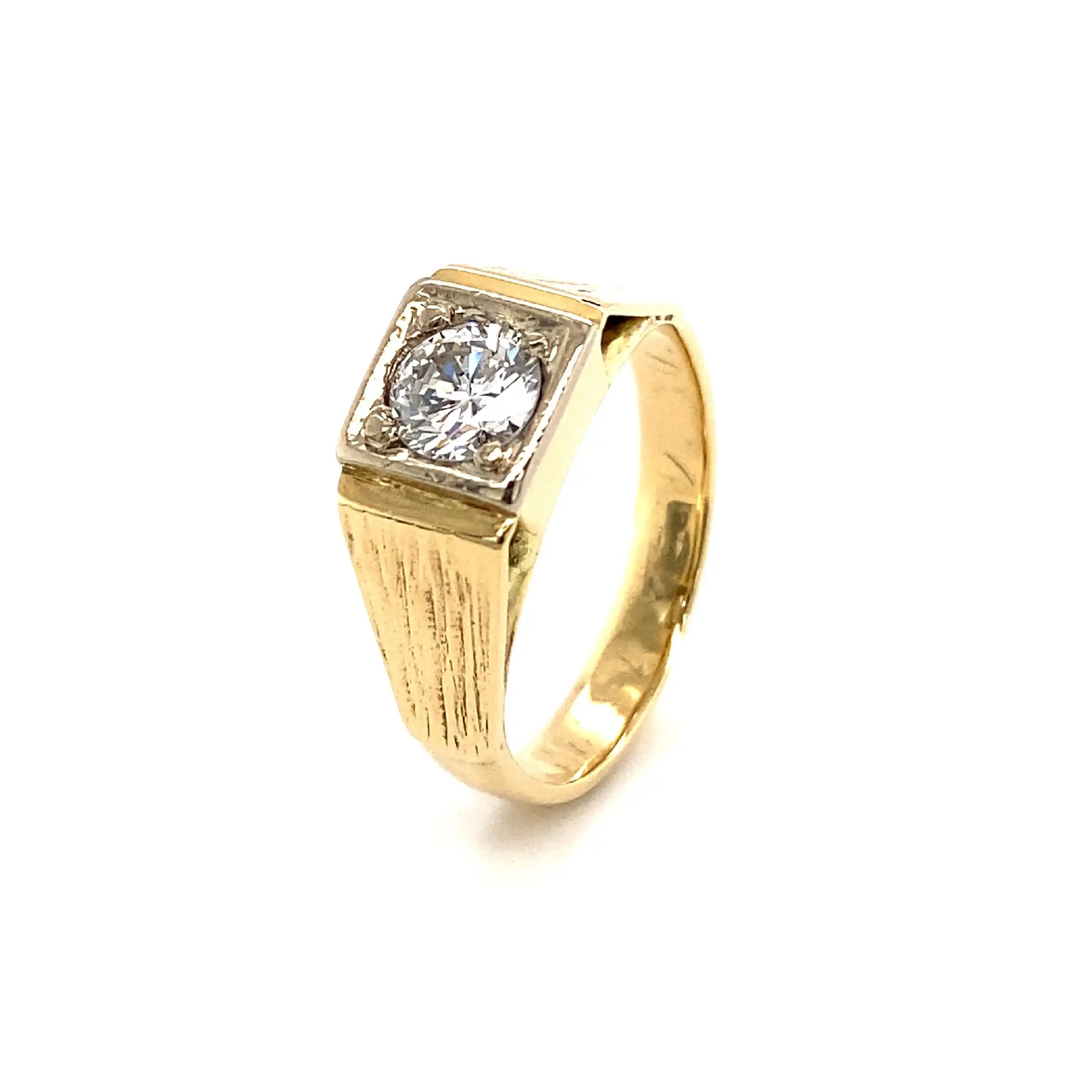 Ring Gelbgold mit Brillant Ring Gelbgold mit Brillant