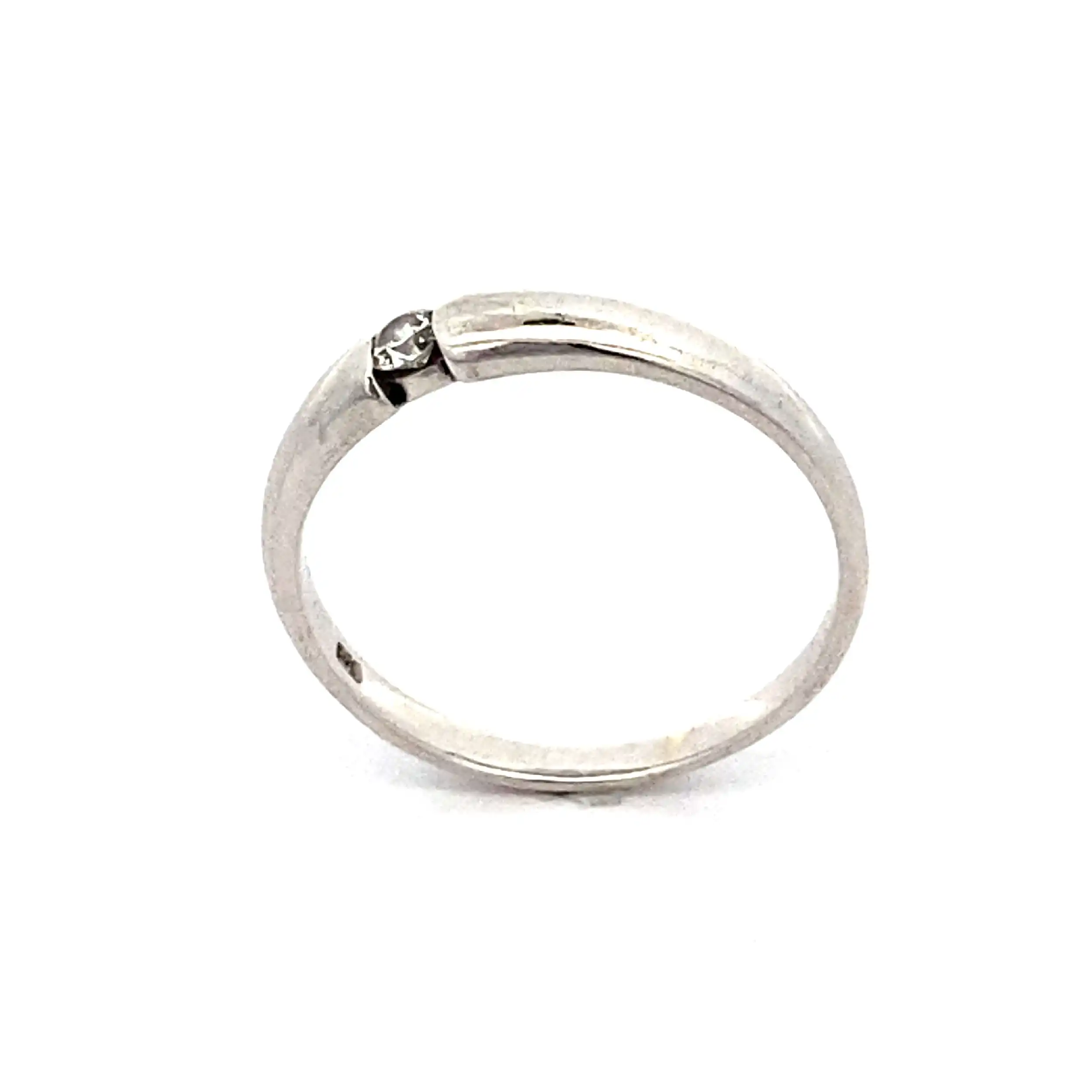 Ring Weißgold mit Brillant Solitär