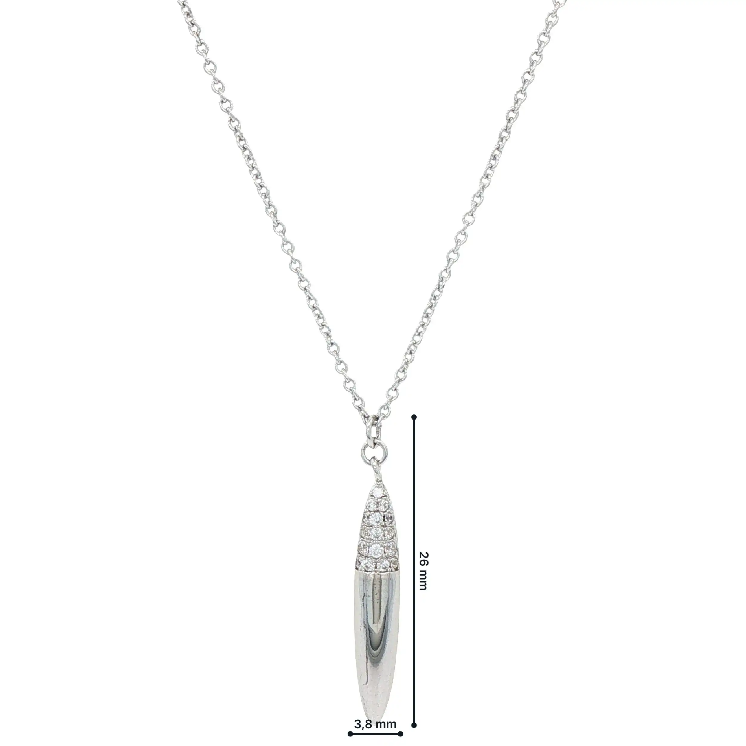 Ankercollier Silber "Elypse" mit Zirkonia Ankercollier Silber "Elypse" mit Zirkonia