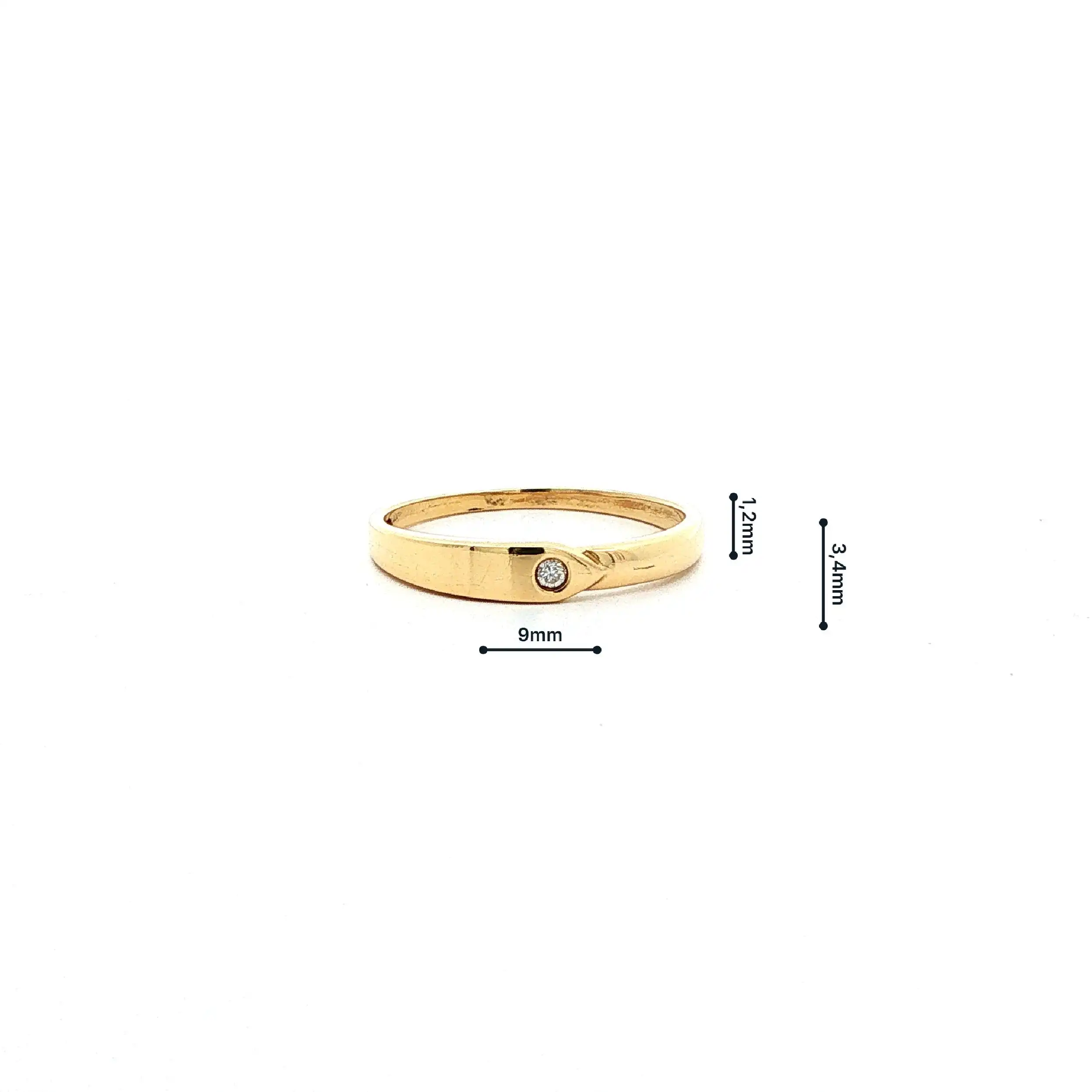 Ring Gelbgold mit Brillant
