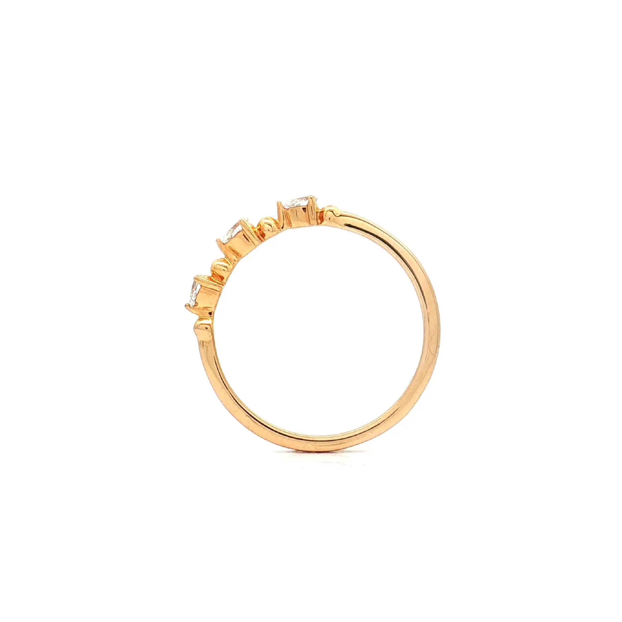 Ring Gelbgold mit Tropfendiamanten Ring Gelbgold mit Tropfendiamanten