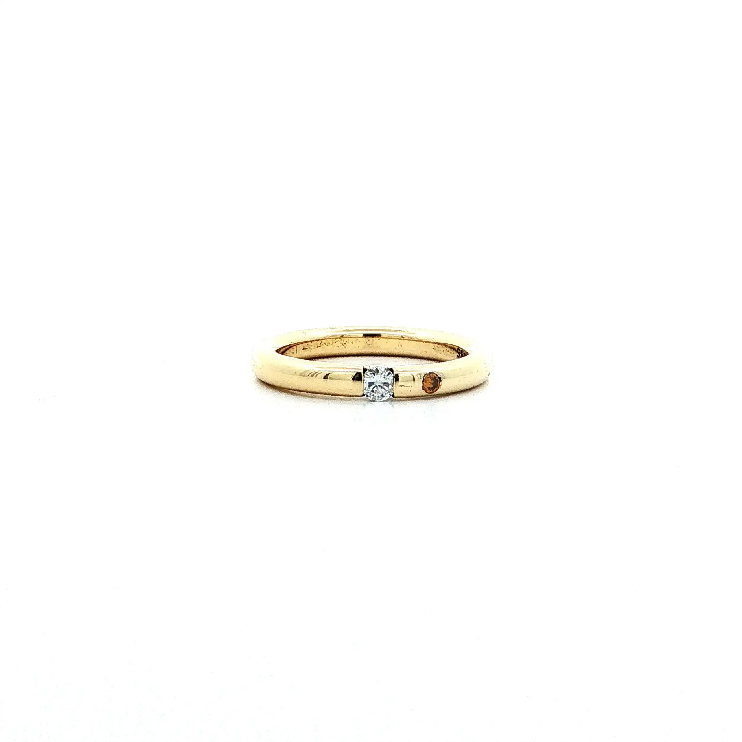 Ring mit Brillant & Fancy Diamond
