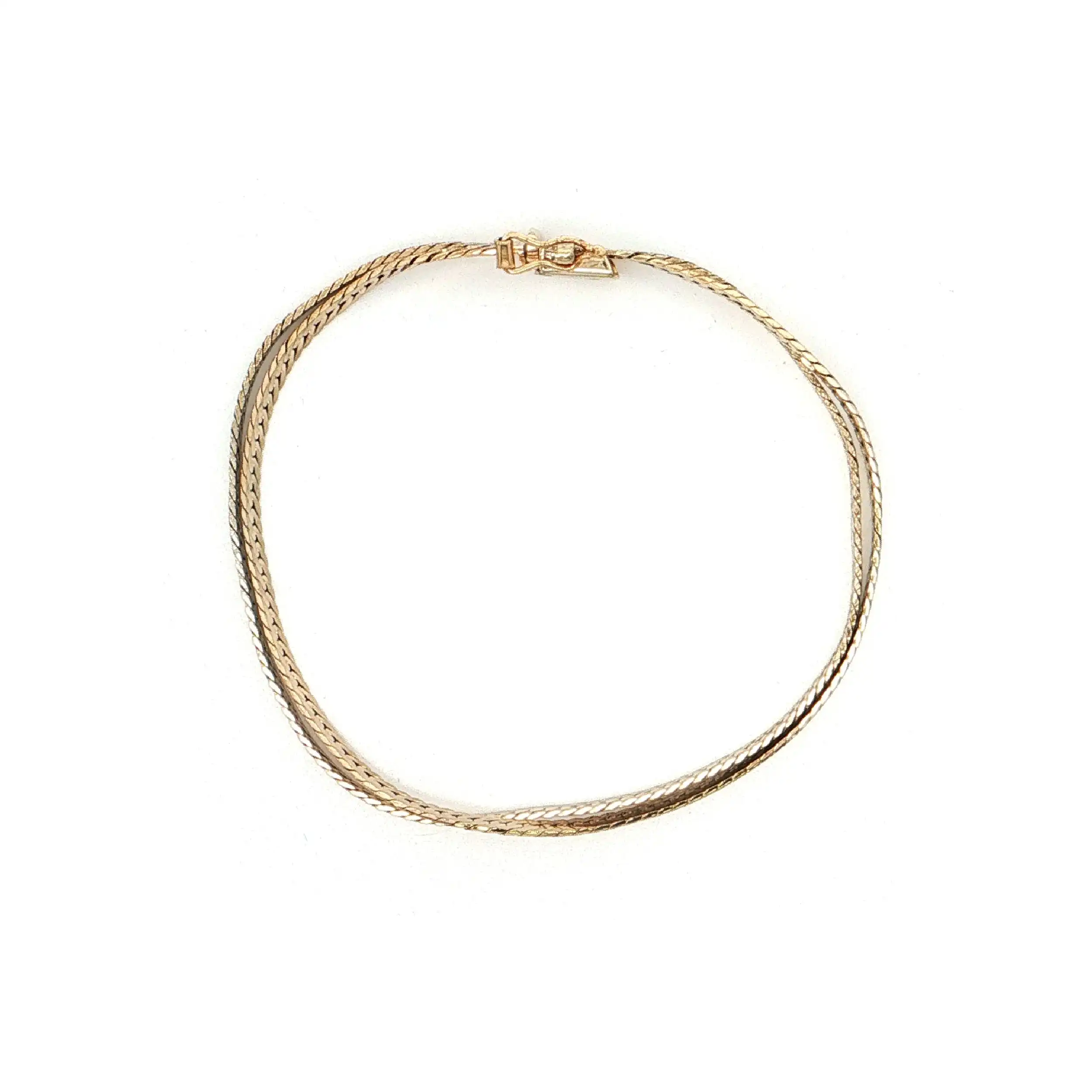 Armband Silber vergoldet zweireihig