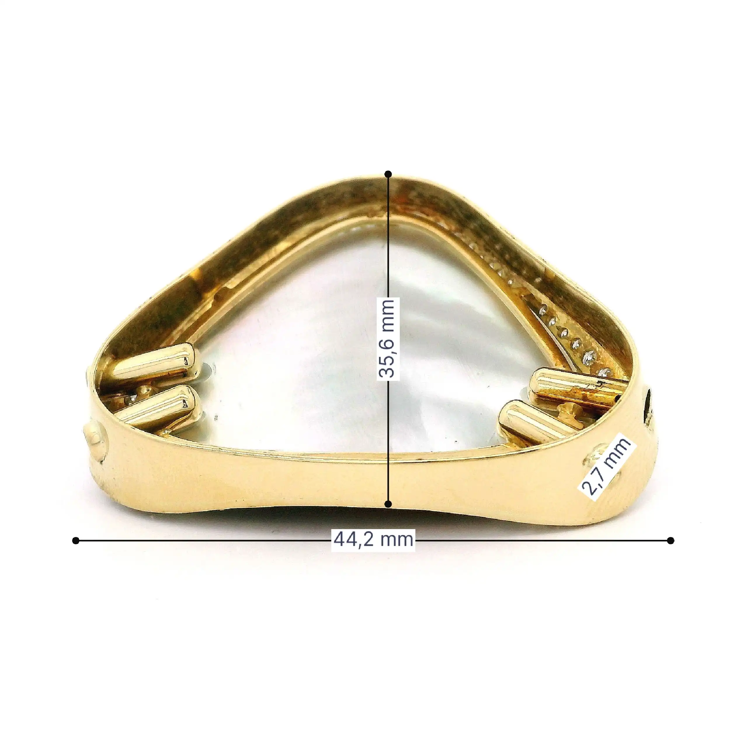 Anhänger /Perlenkettenschloß Gelbgold für Perle mit Brillanten Anhänger /Perlenkettenschloß Gelbgold für Perle mit Brillanten