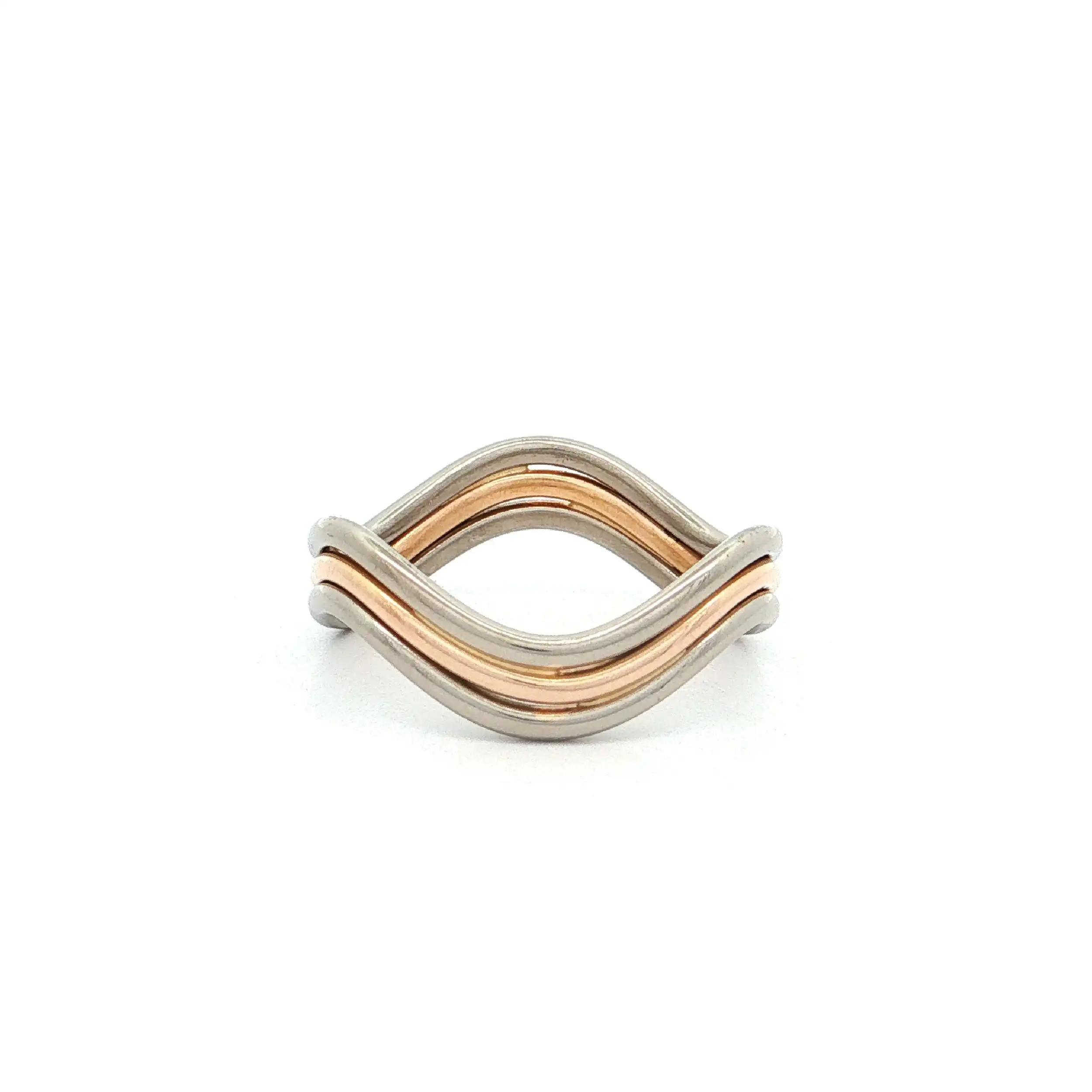 Ring Bicolor geschwungen Ring Bicolor geschwungen