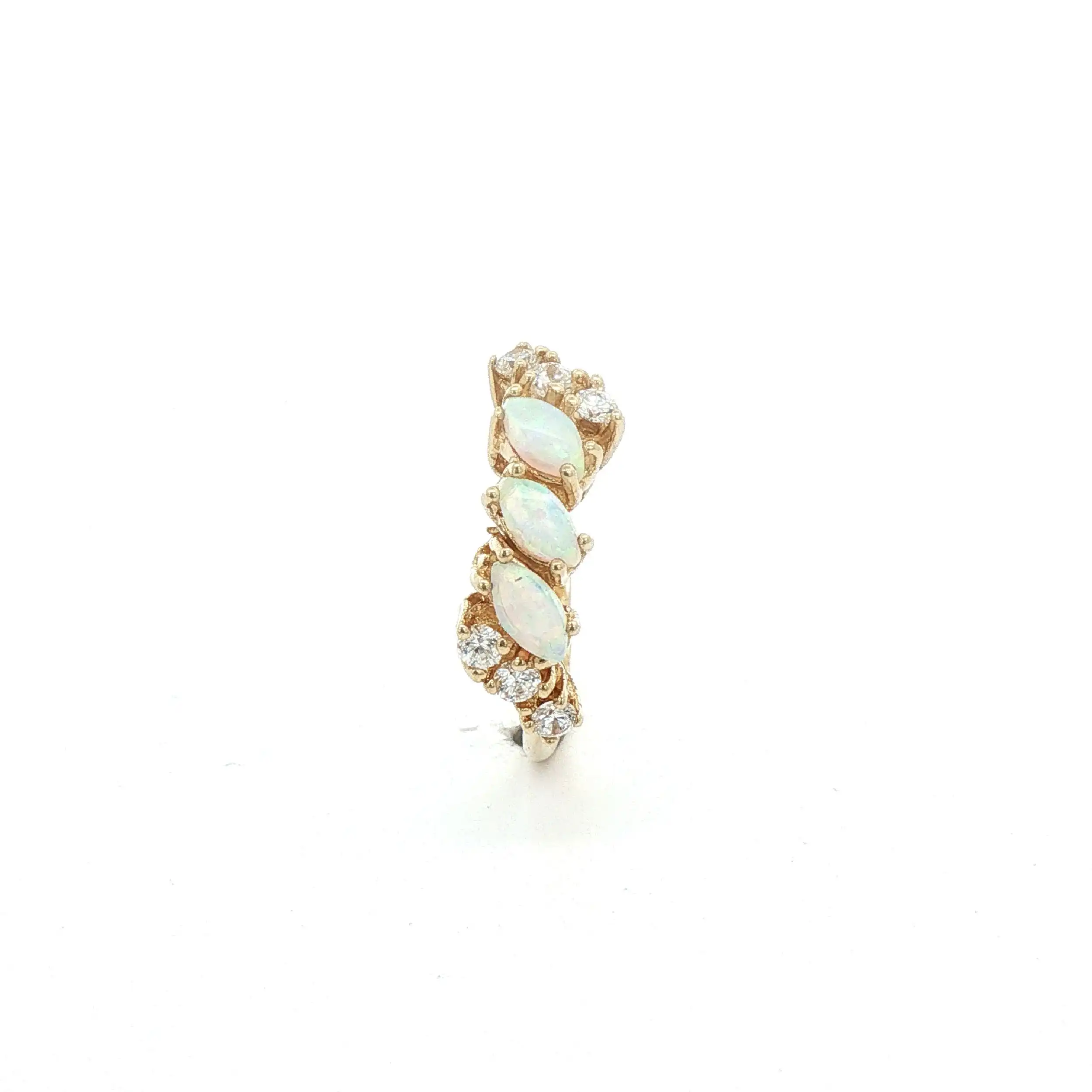 Ring Gelbgold mit Opal und Zirkonia Ring Gelbgold mit Opal und Zirkonia