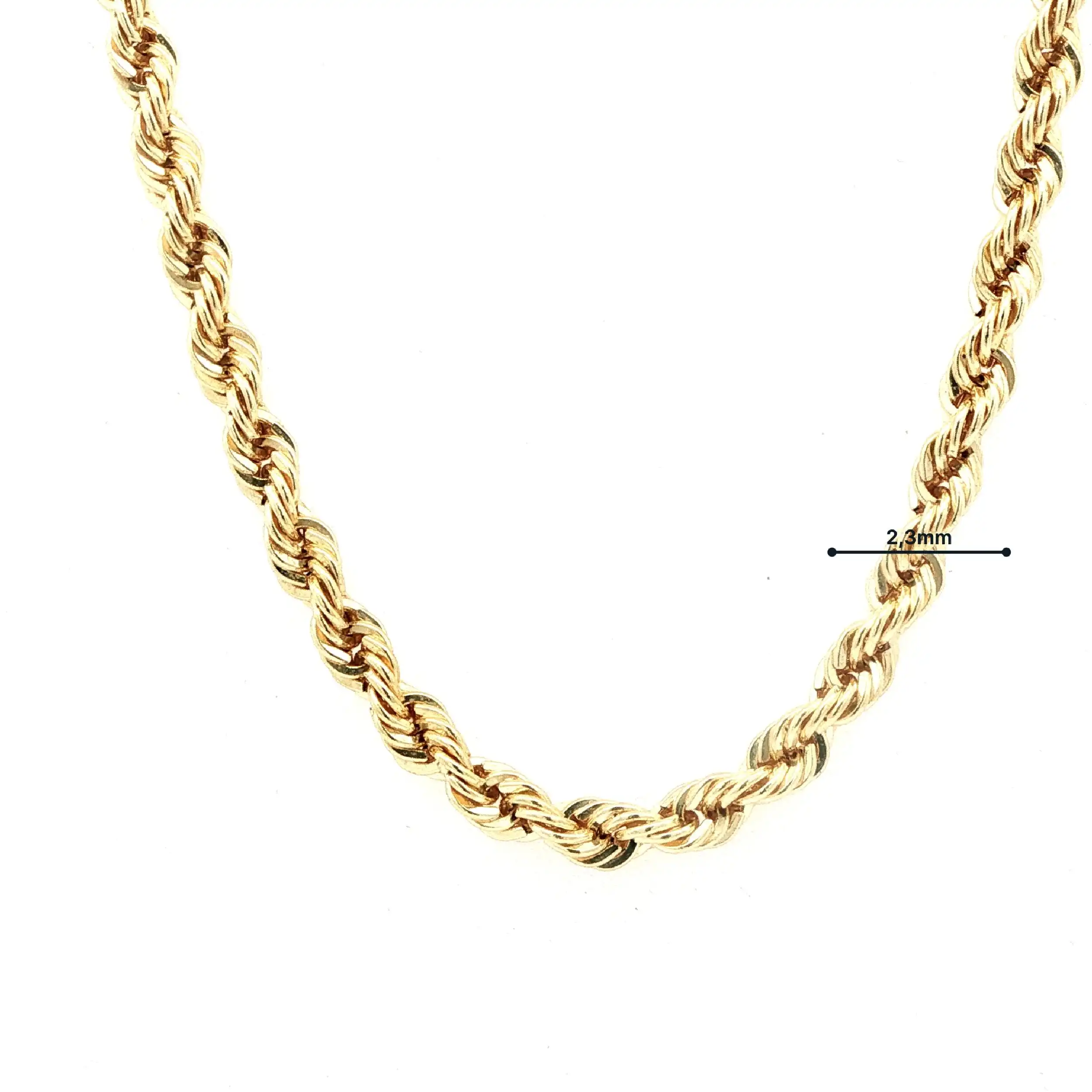 Kordelkette Gelbgold