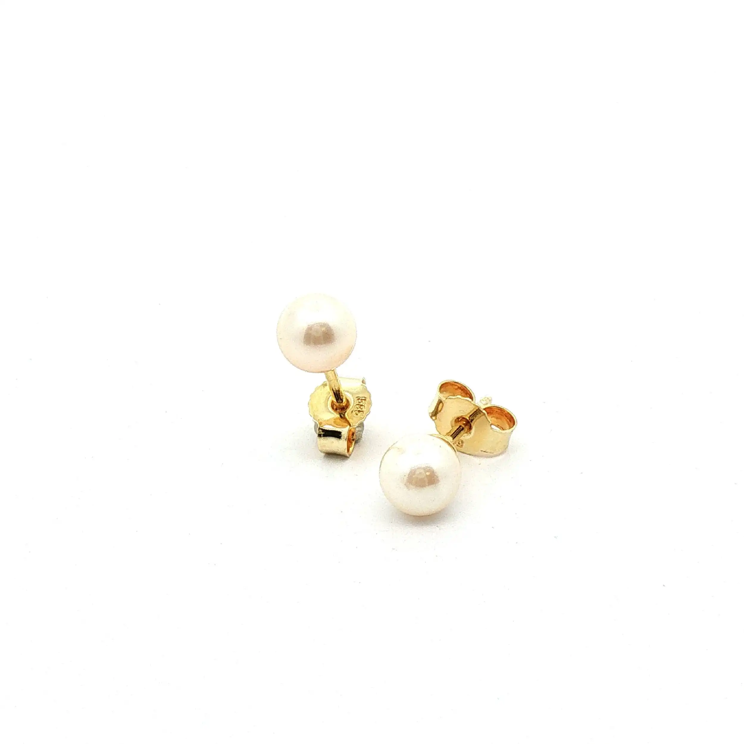 Ohrstecker mit Perle Gelbgold Ohrstecker mit Perle Gelbgold