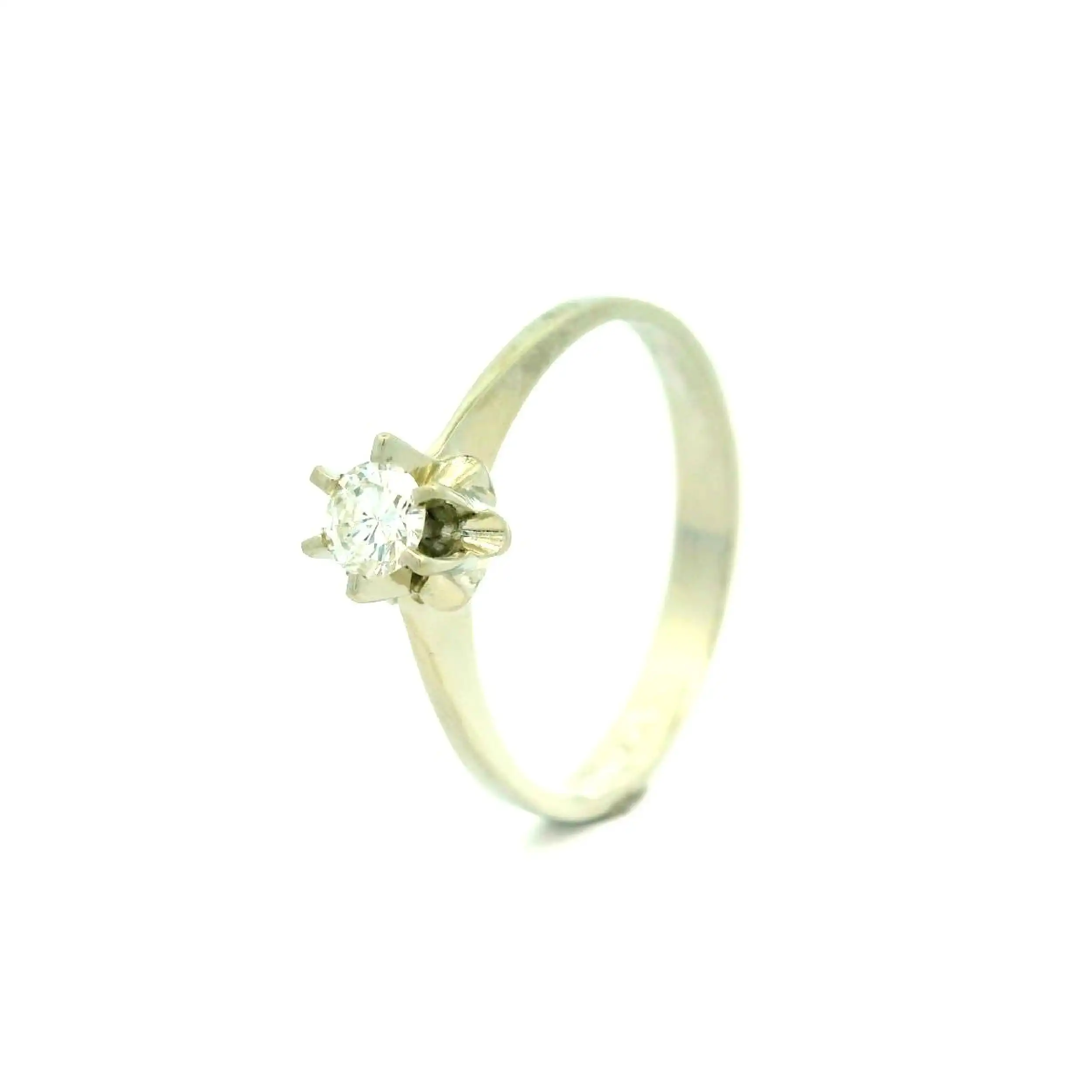 Ring Weißgold mit Brillant Solitär Ring Weißgold mit Brillant Solitär