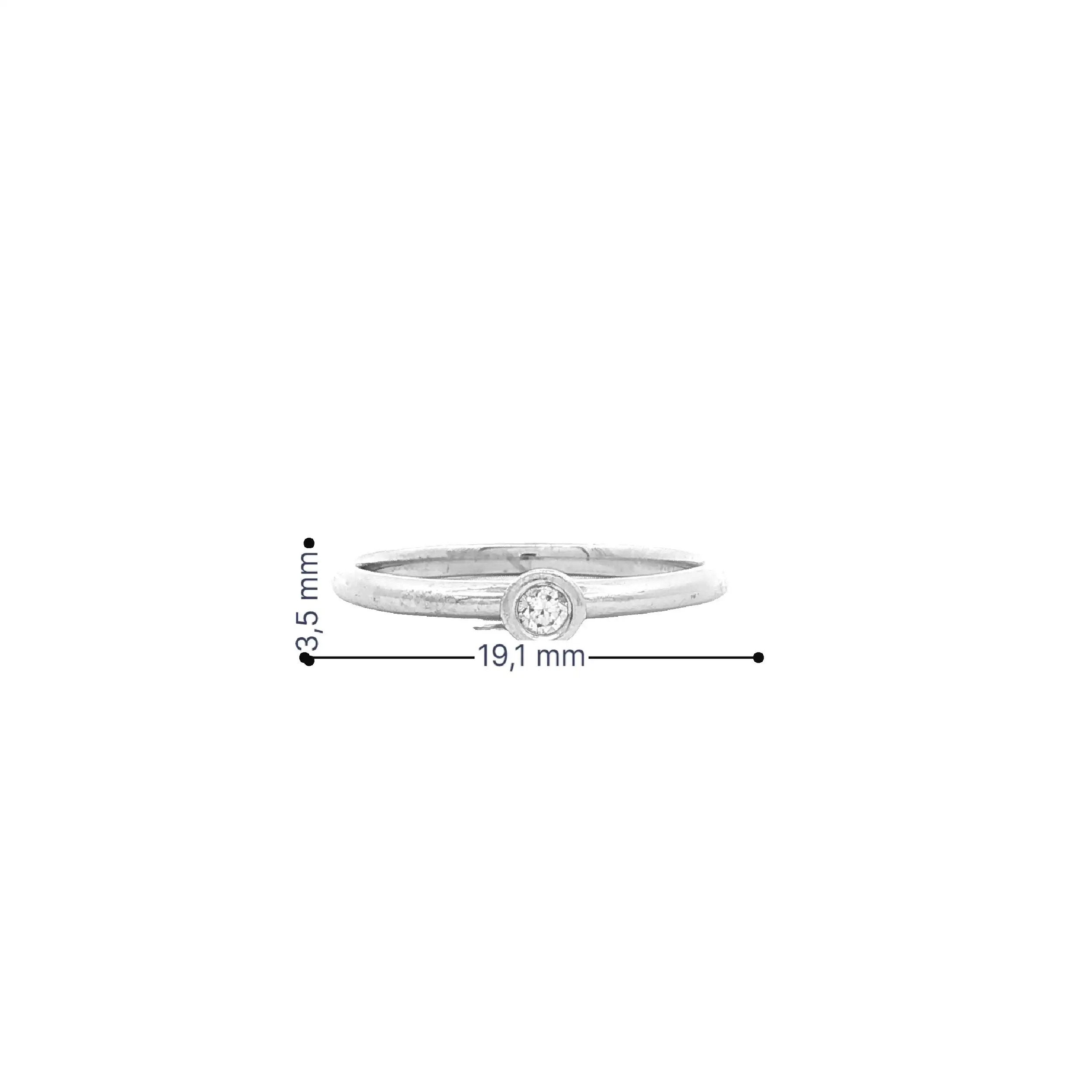 Ring Weißgold mit Solitär Brillant Ring Weißgold mit Solitär Brillant